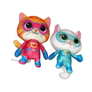 Disney Junior super kitties kitty superkitties plush cat lot blue pink